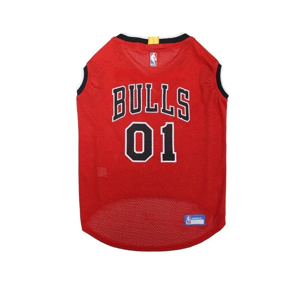 Pets First Chicago Bulls NBA Pet Jersey Small Red Basketball Dog Shirt NWT